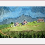 Alpine scene May 29 painting